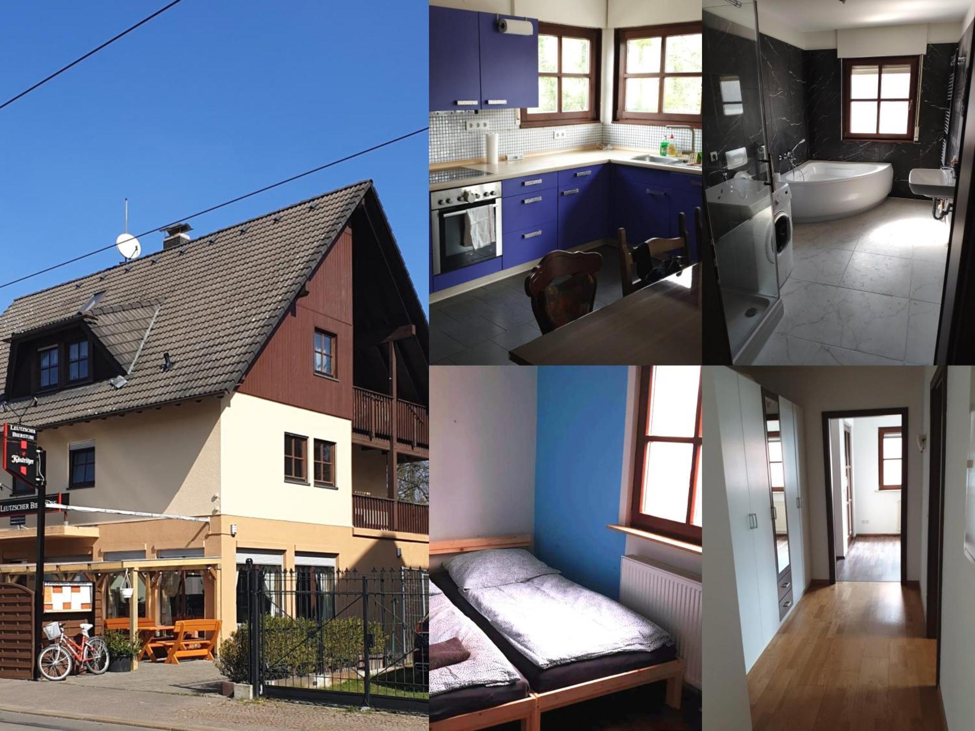 Ferienwohnung Mit 123Qm Fuer 8 Personen Mit Sehr Grossem Garten, Einfache Innen-Ausstattung 라이프치히 외부 사진